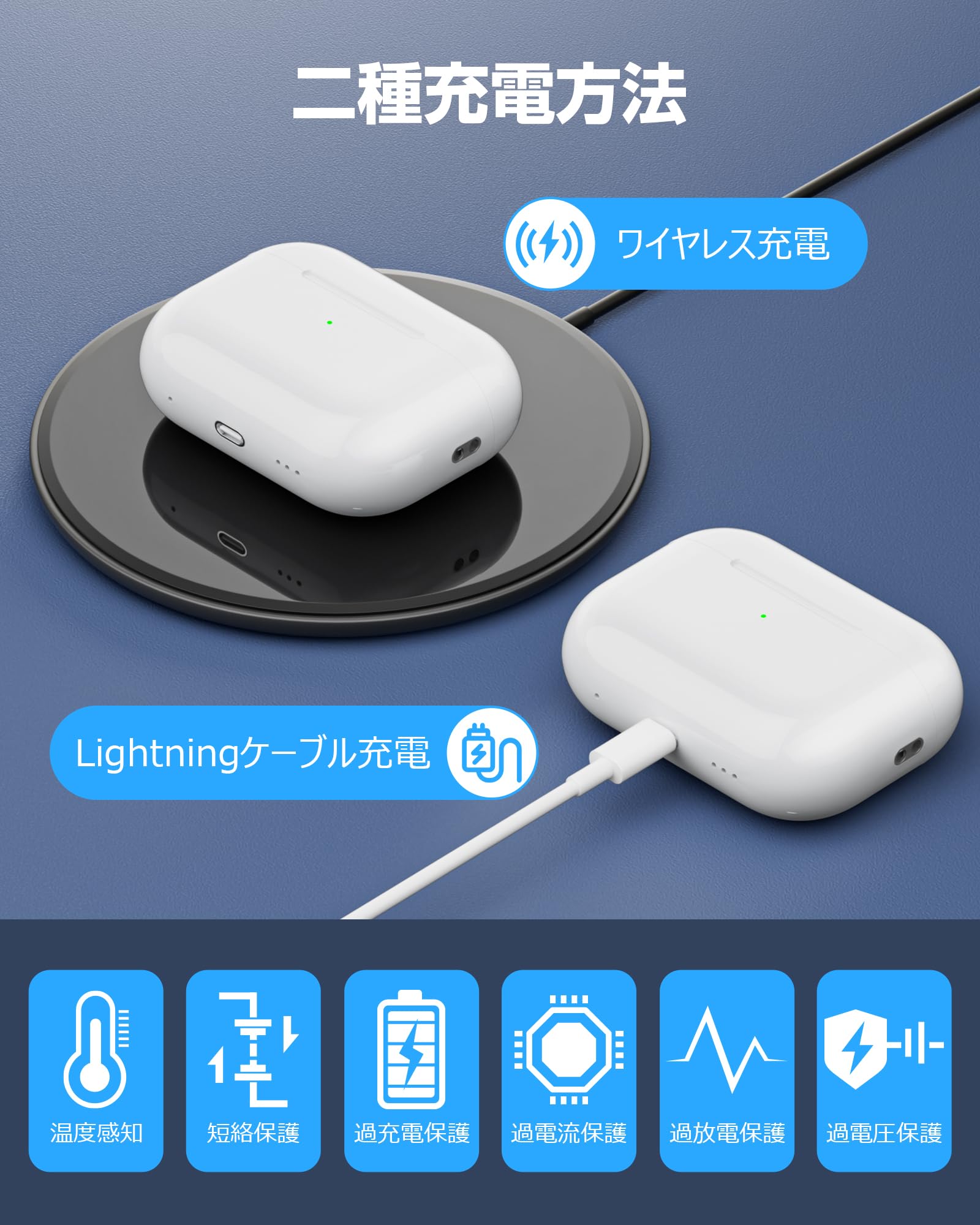 Amazon | 充電ケース Airpods Pro 1&2 との互換性あり Airpods Pro 第