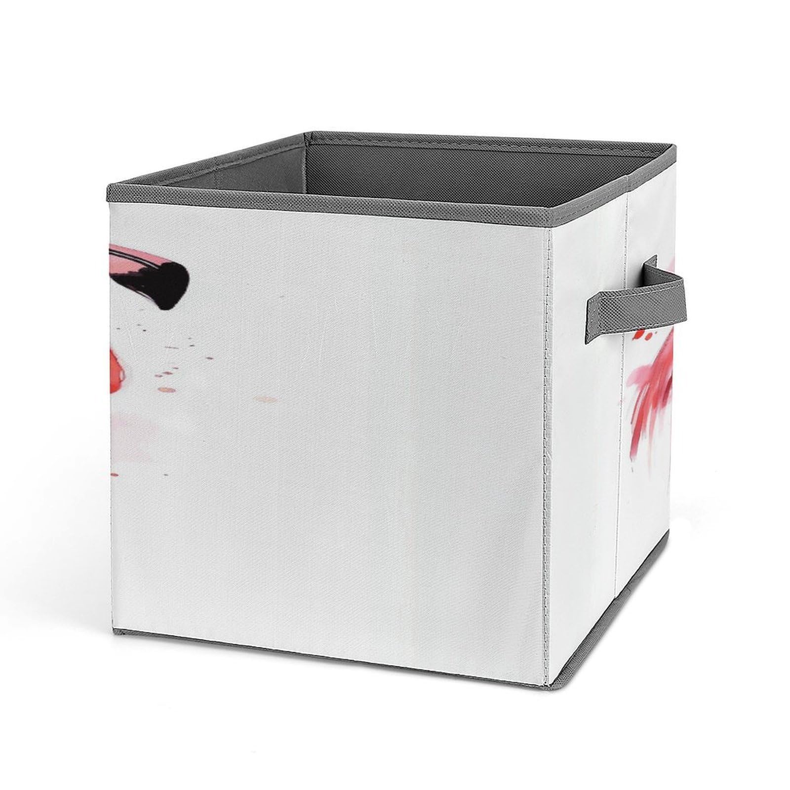 Fekiloot Style Pink Flamingo Watercolor Storage Bins Storage Baskets