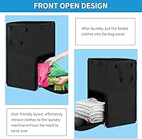 Vista 5 de Bukere - Mochila para lavandería, extra grande, 2 en 1, cesta de lavandería para estudiantes universitarios, artículos esenciales