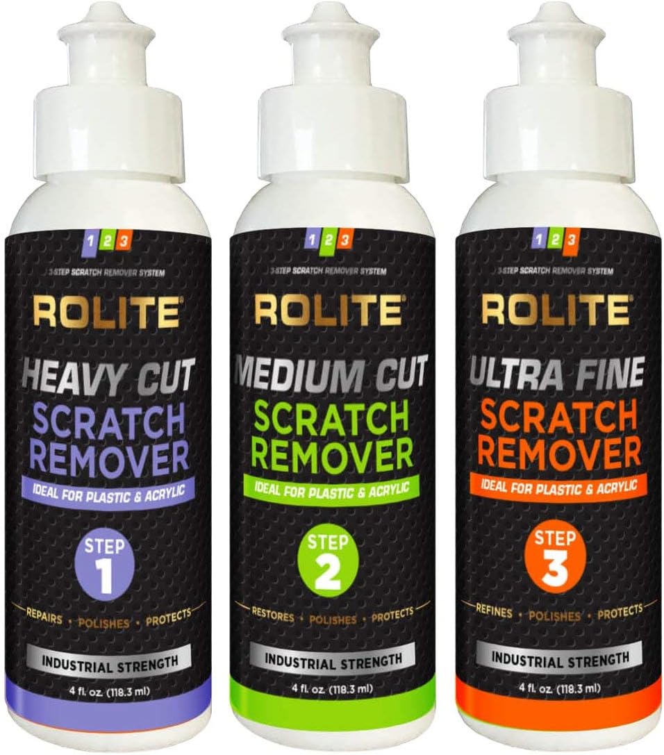 Rolite RSR3STEP4zCP 3-Step Scratch Remover, 4 Ounce (Pack of 3)