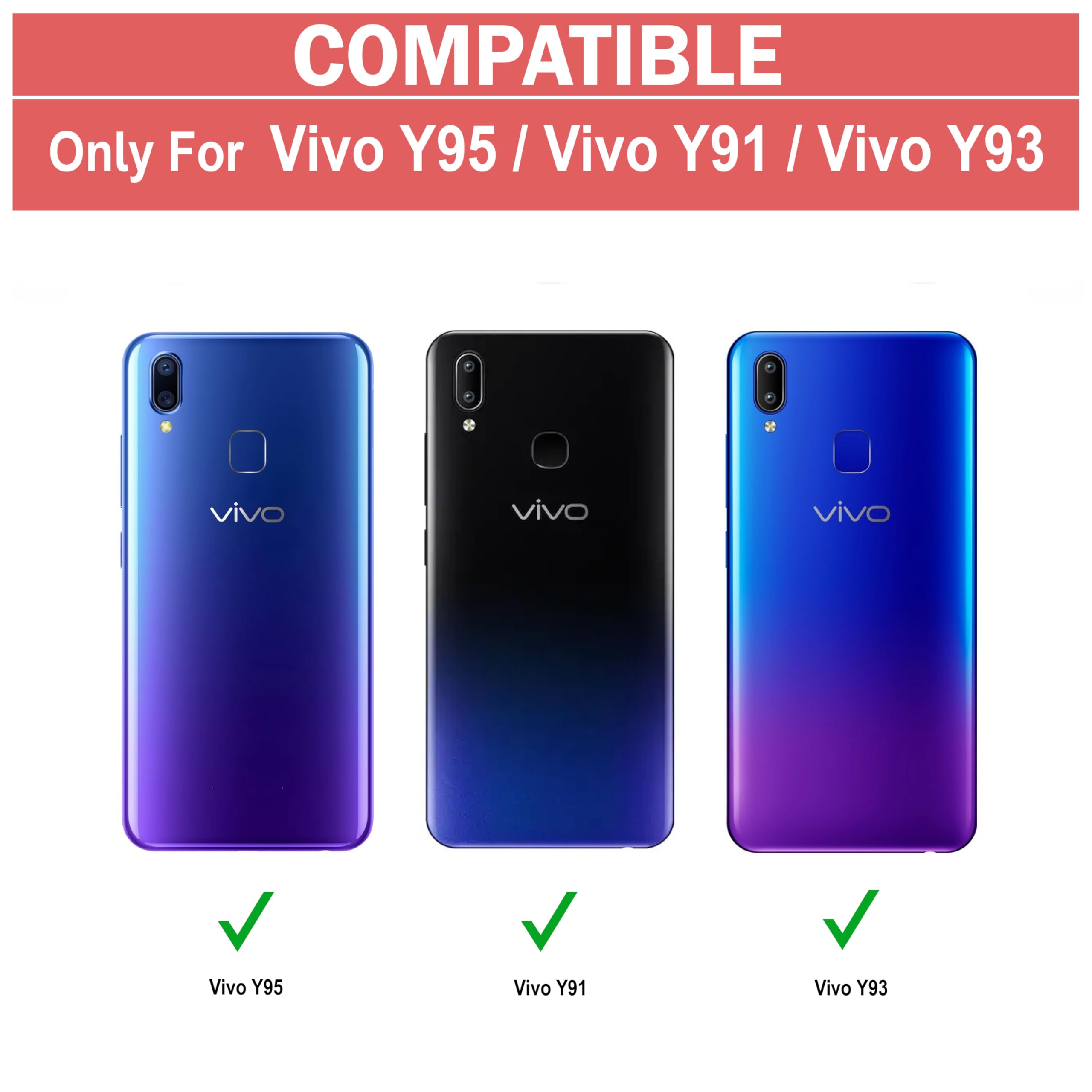 Vivo Y95 Case - Clear Matte TPU PC Cover -2