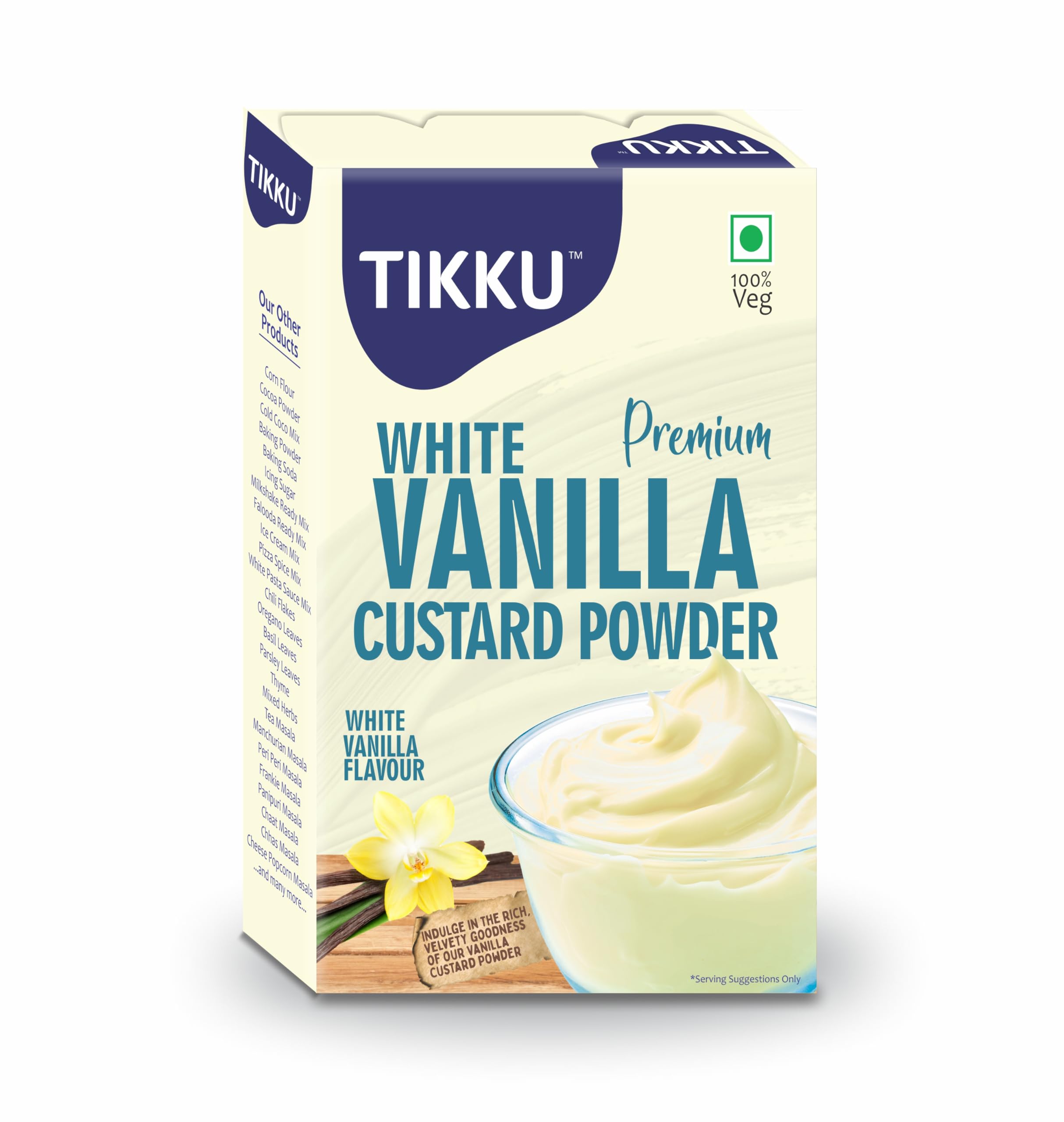 Tikku Premium White Vanila Custard Powder 100 g Box | Dessert Mix | (B0B56BNJ2P) Amazon Price History, Amazon Price Tracker