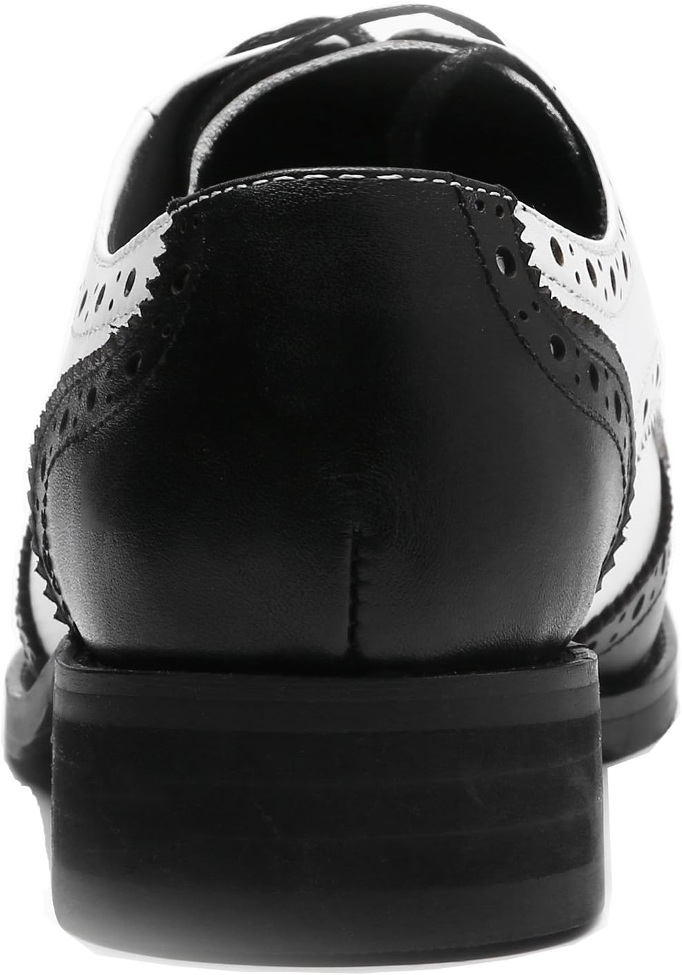 U-lite Women's Perforated Lace-up Wingtip Multicolor Leather Flat Oxfords Vintage Oxford Shoes - Image 7