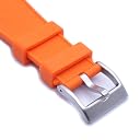 WAMD Liquid Silicone Strap Compatible with Tissot PRX – Soft Rubber Quick Release Watch Band (Orange, 12 mm) gallery image