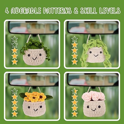 Miniatura 4 de Imcrasy Kit de ganchillo  Kit de ganchillo para principiantes  Kit de ganchillo y tejido para principiantes con lecciones en video paso a paso  Kit