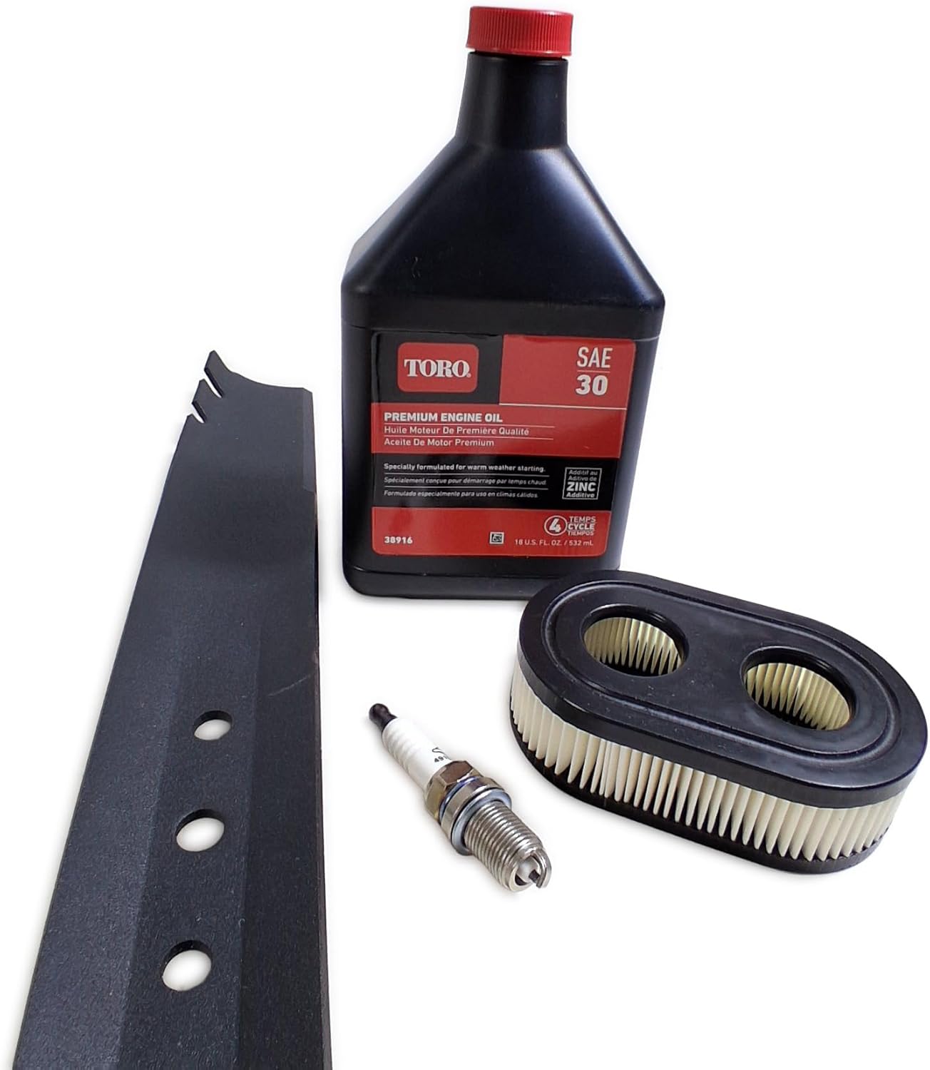 Genuine Parts Replacement Blade Tune-up Kit Compatible with Toro 20332, 20333, 20334 20339, 20340 22" Recycler Mower131-4547-03, 593260, 491055T