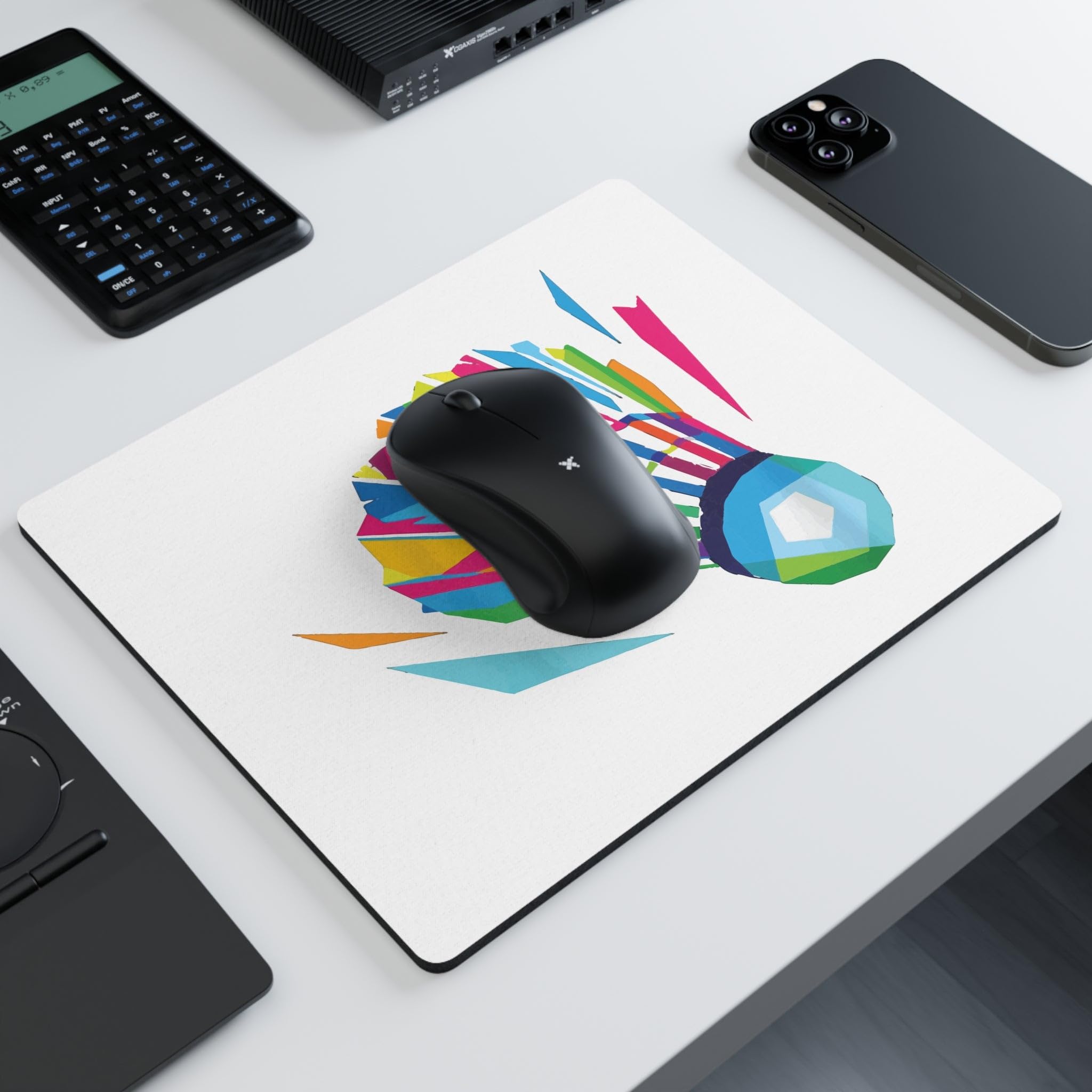 Humorous Racquetball Racket Court Game Lover Hilarious Net Sports Rectangular Mouse Pad 9.3? x 7.8