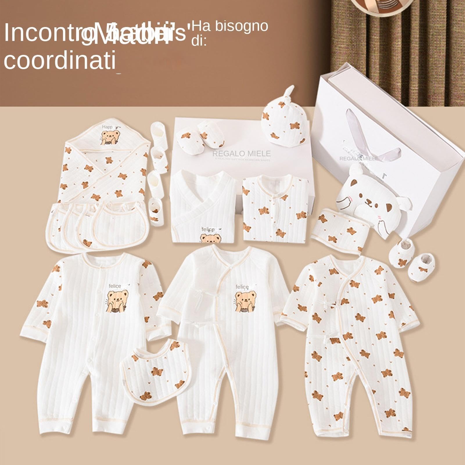Conjunto de Ropa de Niña Prendas Monas de Algodón | Conjuntos y Transpirables Infantiles para Unisex y Regalo de Shower en Casa Cumpleaños de Mamá Sesión Fotográfica y Lista de