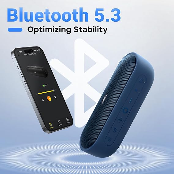 Tribit XSound Plus 2 Portable Bluetooth Speaker, 30W, IPX7, 24H Playtime