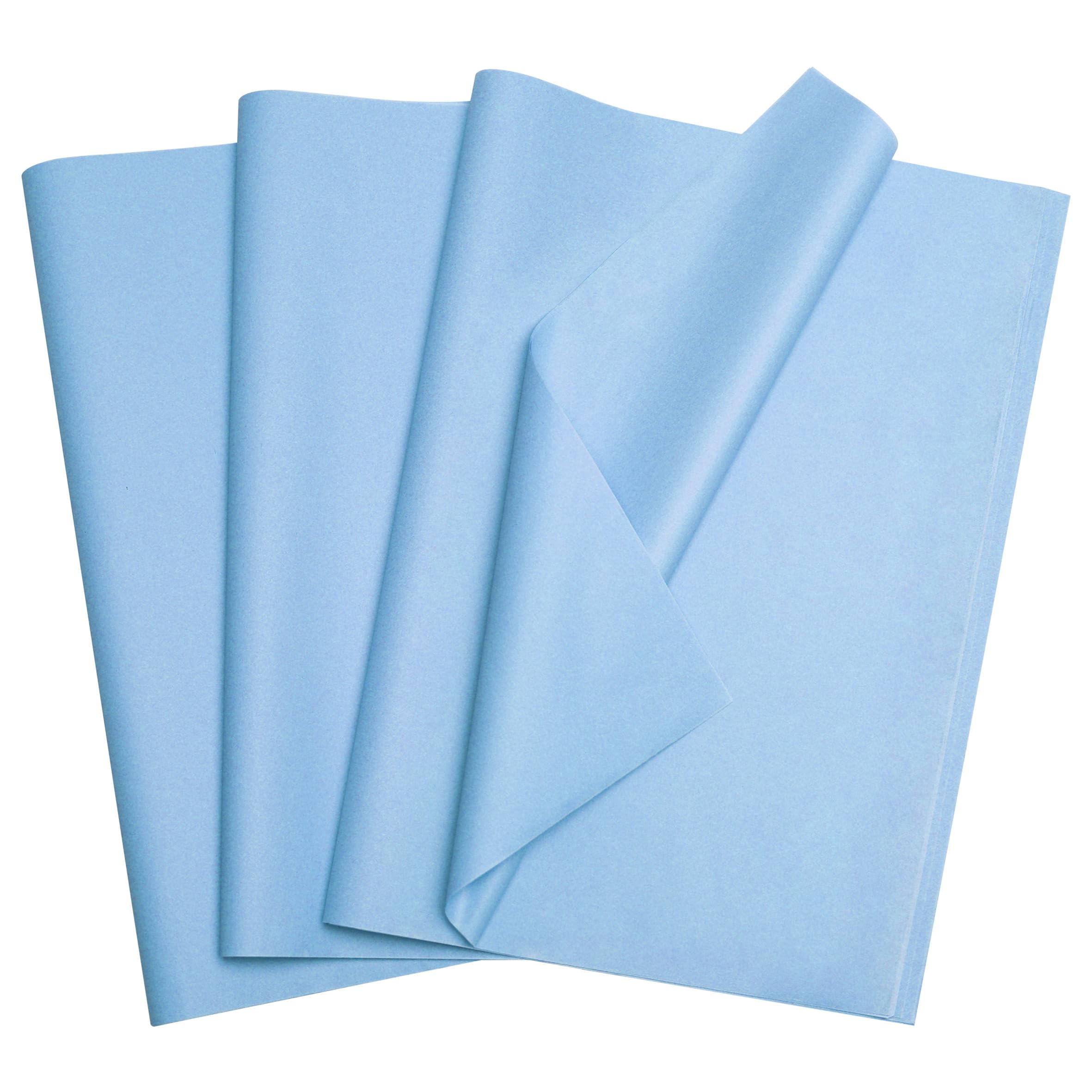 Bobobag 100 Sheets Grey Blue Tissue Paper, 20" x 14" Tissue Paper for Gift Bags, Bulk Gift Wrapping Tissue for DIY Crafts, Birthday, Christmas and Holiday Decor