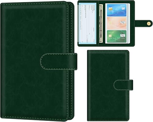 Miniatura 1 de bvya Organizador de tarjetas de visita con bloqueo RFID, cartera de piel sintética, para mujeres y hombres, organizador de tarjetas de crédito, 96