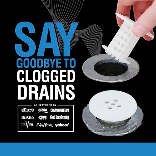 Miniatura 25 de TubShroom, la ducha revolucionaria con tubo protector de cabello receptor/filtro/atrapar Gris