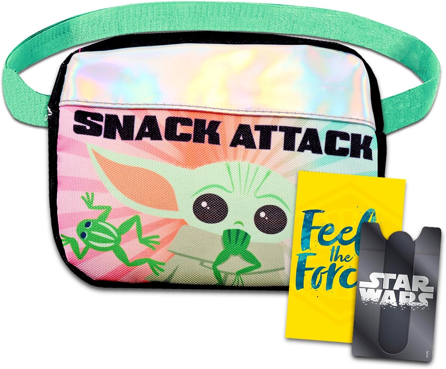 Baby Yoda Crossbody Bag for Kids Mandalorian Purse Bundle