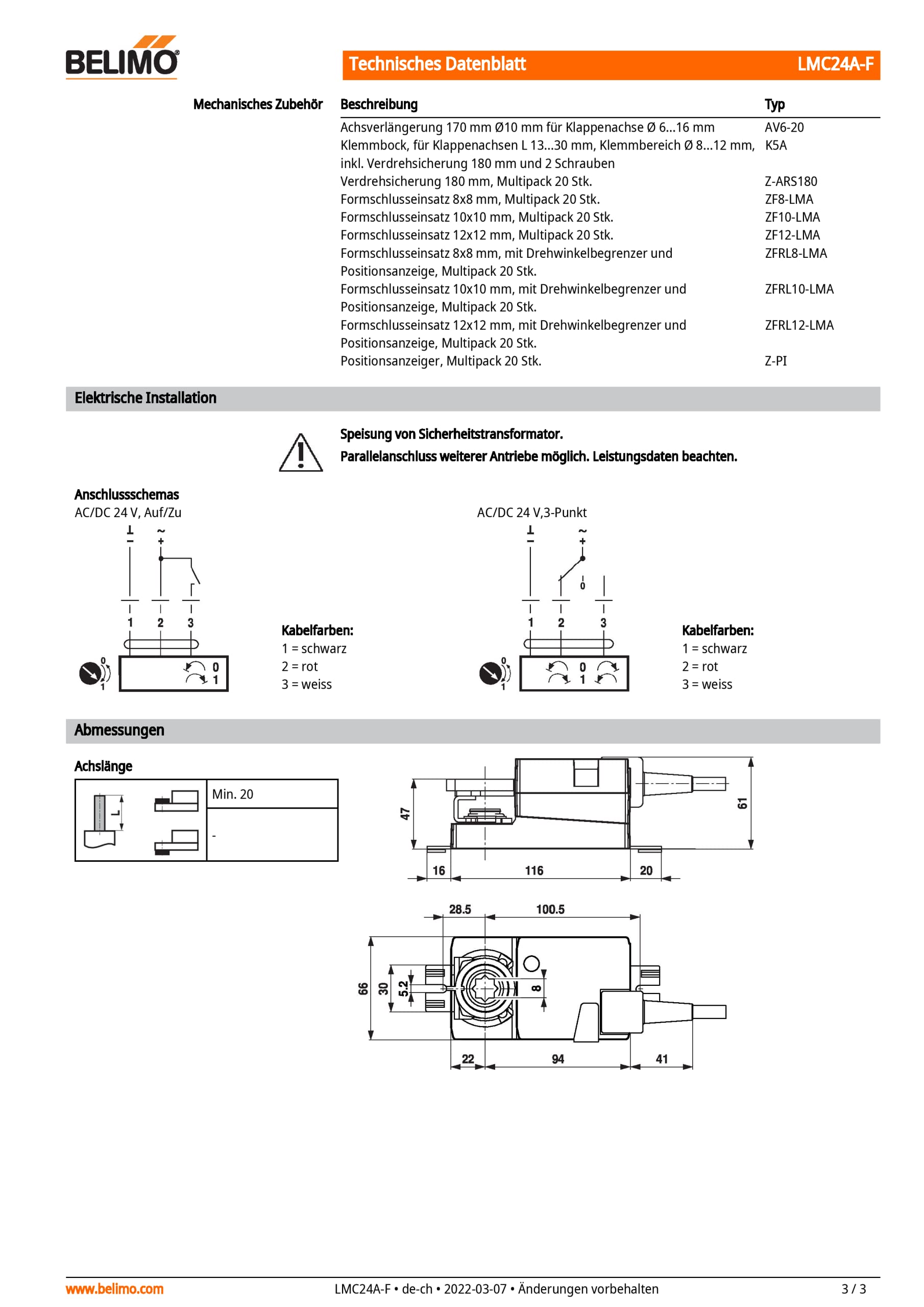 Belimo Attuatore LMC24A-F