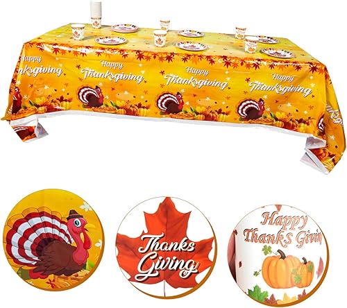 Miniatura 9 de LALAFINA 4 Sets Holiday Decorations Pumpkin Table Cover Maple Leaves Drinking Cup Autumn Fall Leaf Table Cover Fall Pumpkin Decor Ocean Decorations