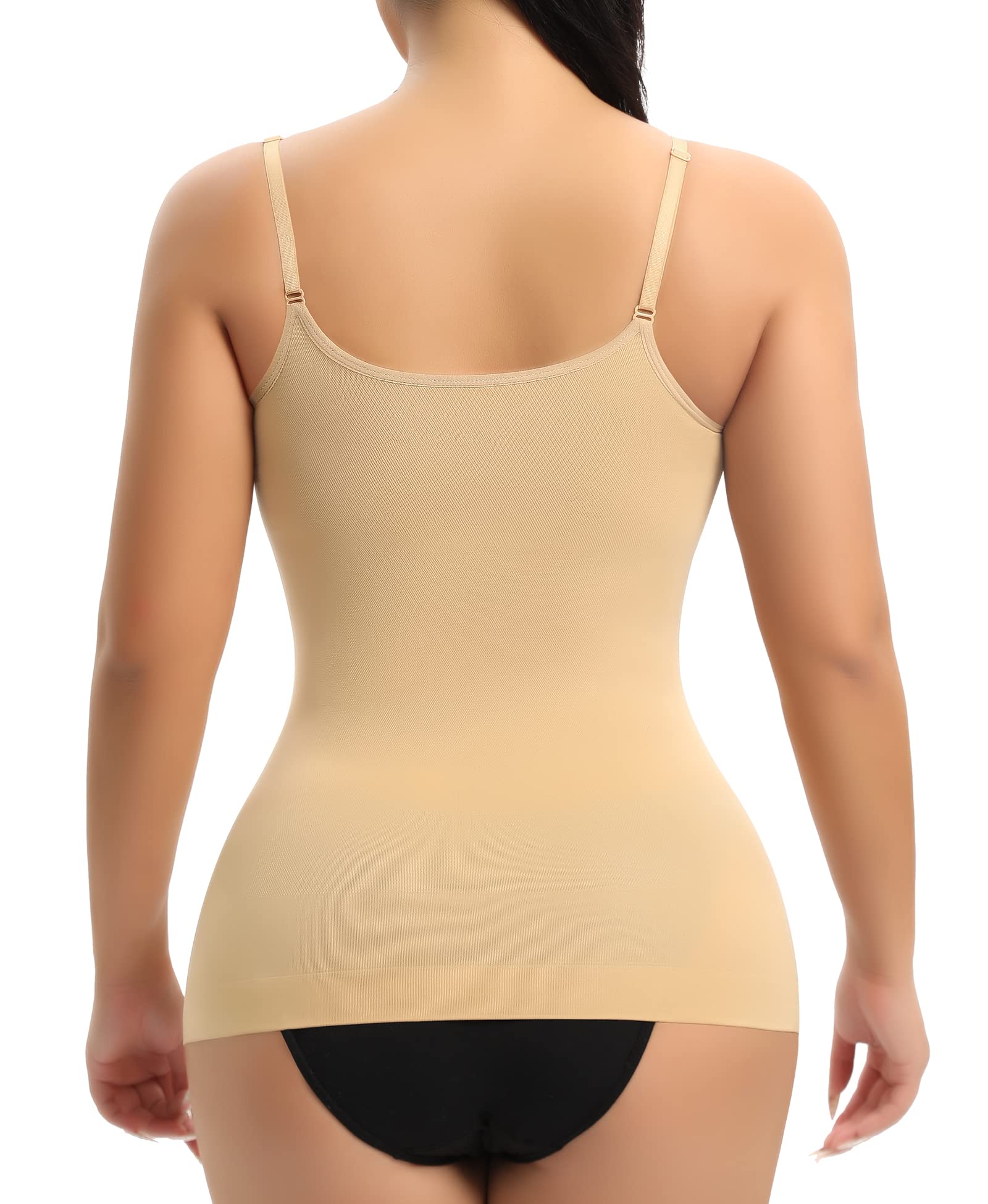 YARRCO Shapewear Camisole Tops for Women Tummy Control with Built in Bra Compression Top Vest Shirt Body Shaper