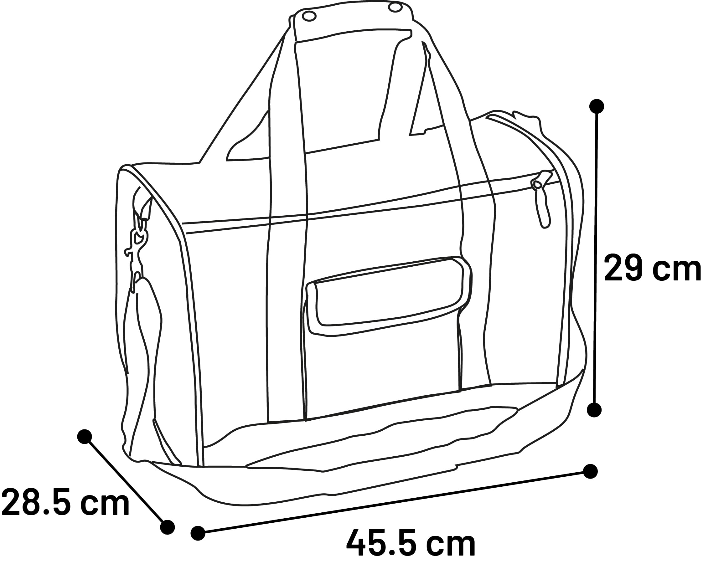 Transportín Gato – Perro – Jasmine – Bolsa en poliéster con ventilación y Asas Ajustables