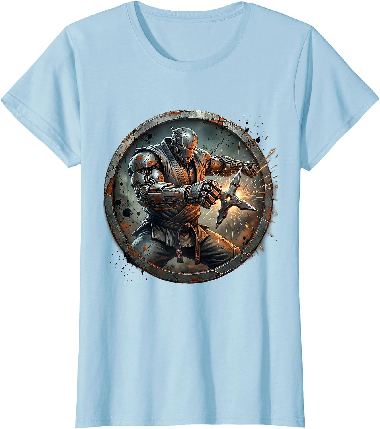 GI Robot Catching Shuriken Bare-Handed Art T-Shirt