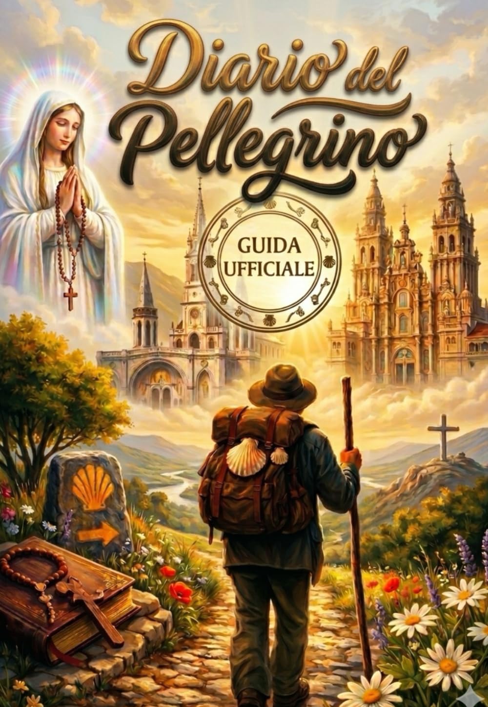 Diario del Pellegrino — Guida Ufficiale: Quaderno di Viaggio per il Cammino di Santiago, Via Francigena e Tutti i Cammini Journal con Spazi per ... Perfetto per Pellegrini (CAMMINI DI FEDE)