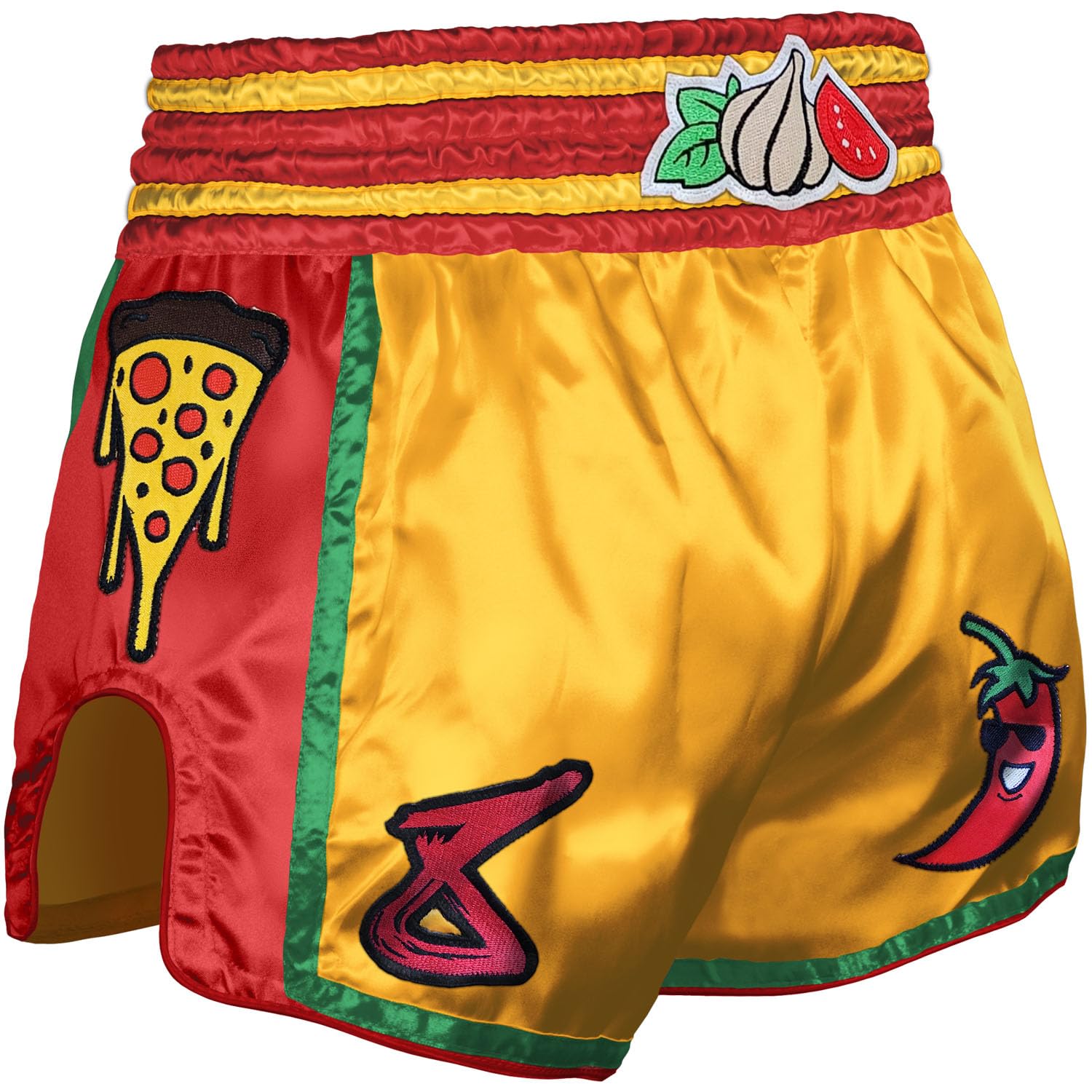WEAPONS Muay Thai Shorts, Muay Pizza, Giallo