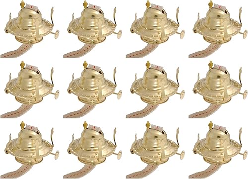 Miniatura 15 de B&P Lamp® #2 Quemador de lámpara de queroseno para tarros de albañil y frascos de frutas a lámpara de aceite de bricolaje (latón)