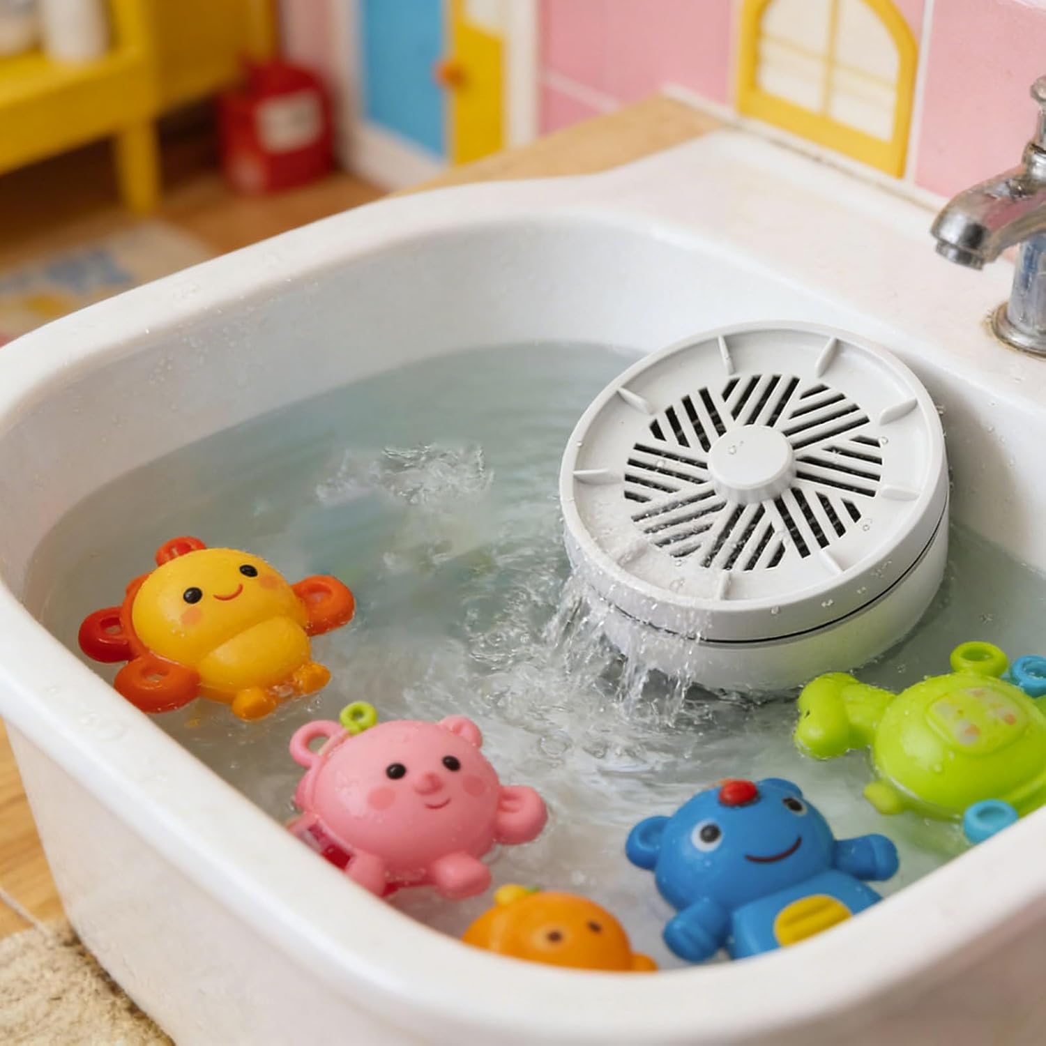 Portable USB Wireless Fruit and Vegetable Washing Machine - Waterproof Fruit Veggie Purifier with Advanced Purification Technology, Household Food Cleaner for Fruit, Vegetable, Rice, Tableware (White)