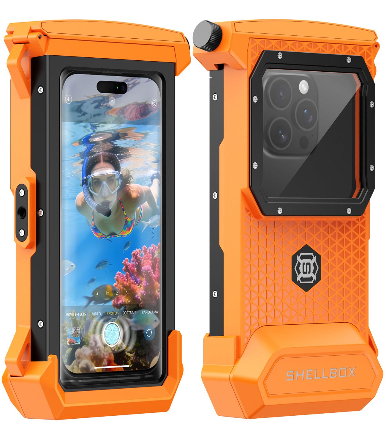 Underwater Phone Case for Snorkeling - Waterproof Touchscreen Diving Housing, Universal Underwater Phone Case for iPhone 16/15/14/13 Pro Max Samsung