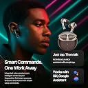 Fire-Boltt Aero TWS Earbuds Custom EQ, Wireless Bluetooth 5.4, Music & App Support, 50H Playtime, Fast Charging Case, 50ms Low Latency for Gaming, Touch Controls, IPX4 Waterproof, Clear Calls - Walnut gallery image