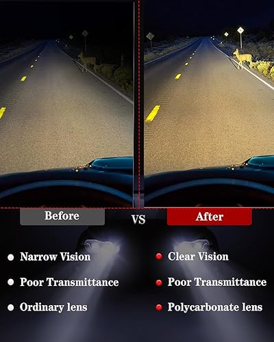 Miniatura 2 de cciyu Conjunto de faros delanteros para Ford para F-150 13 generación 2015-2017 carcasa negra ámbar reflector lente transparente faros