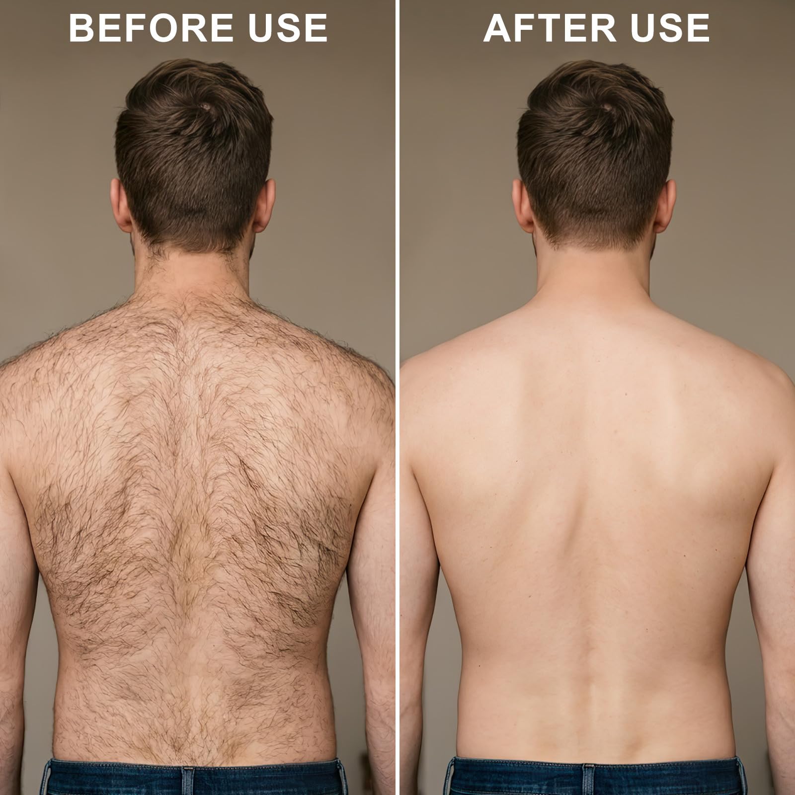 Afeitadora Eléctrica de Espalda Negra Abs para Hombres