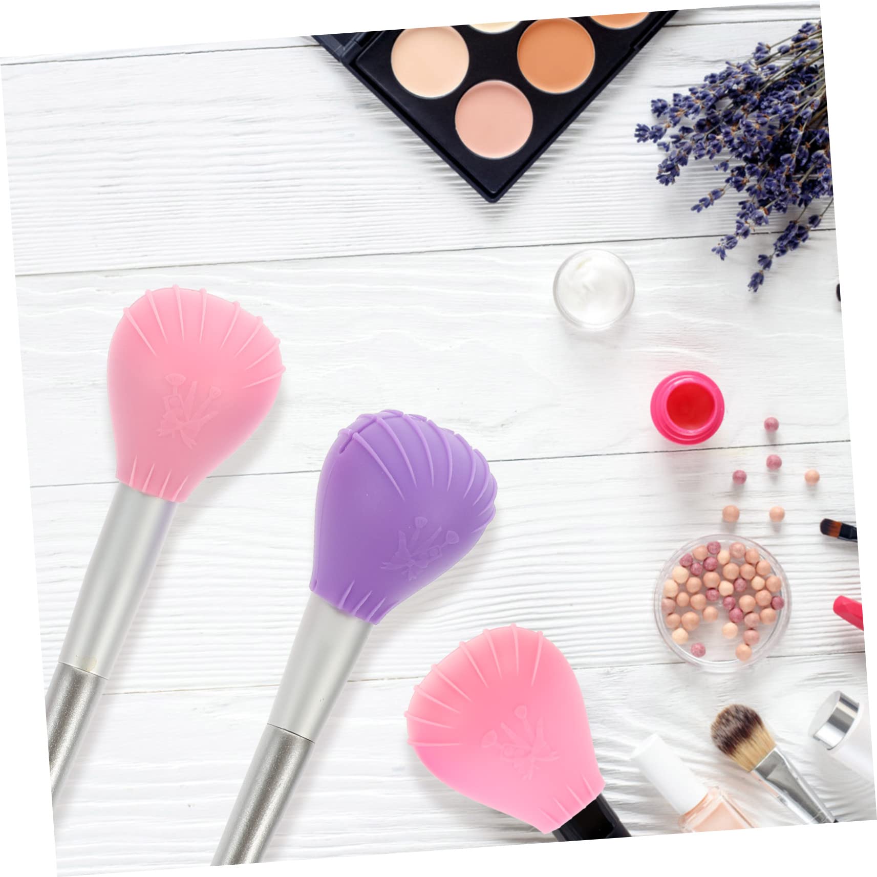 Housoutil 24pièces Housses De Réutilisables Pour Pinceaux De Maquillage Couvre-pinceaux Anti-poussière Et Étanches Pour Transport Rangement