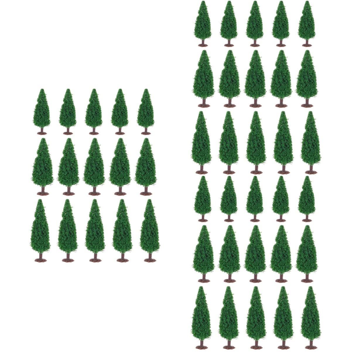 STOBOK 45piezas Árboles De Pino Artificiales para Diorama y Paisajismo Modelos De Escena Diferentes