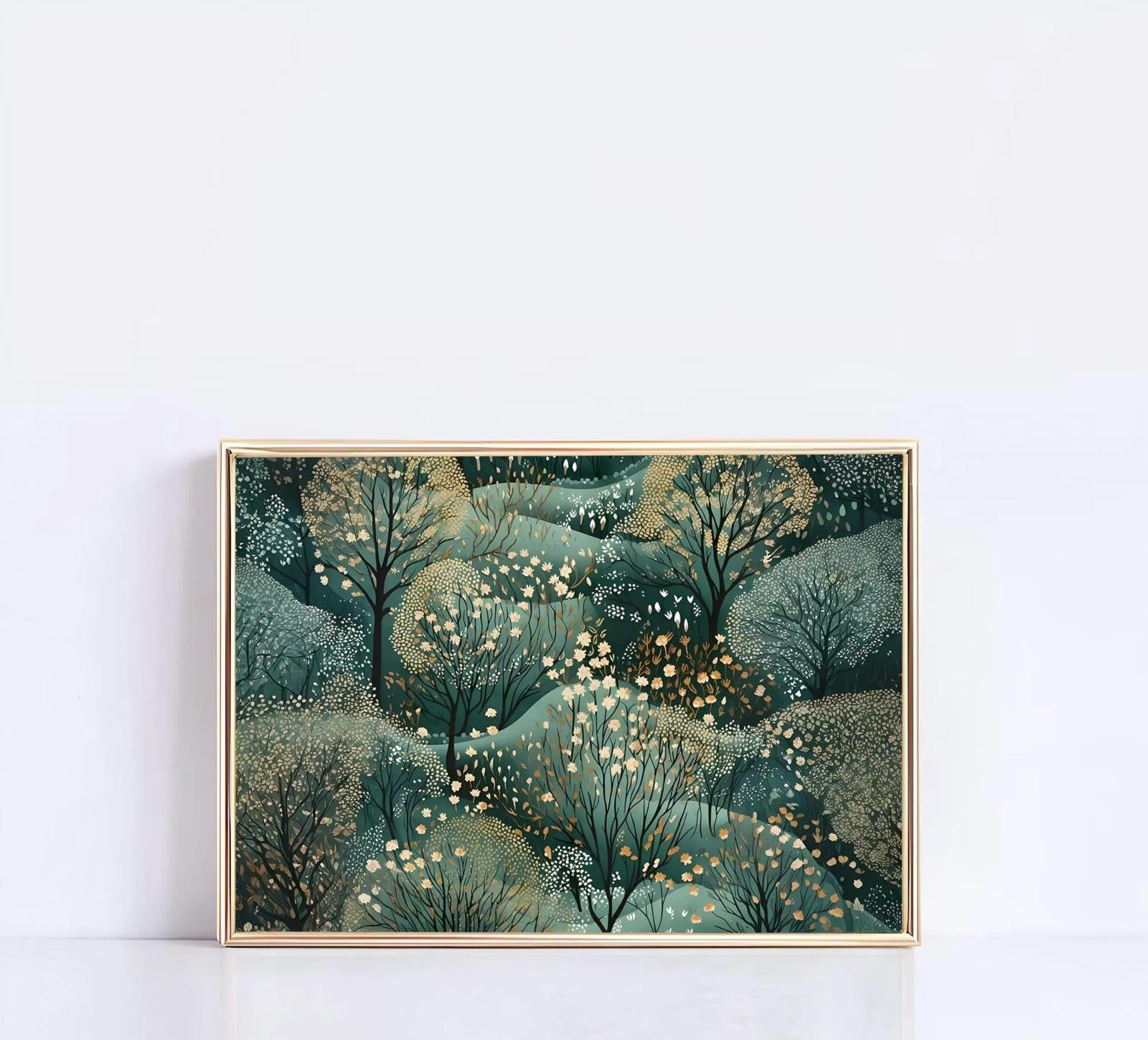 Yocheng Nature Landscape Poster Abstract Colorful Scenery Canvas Painting Wall Art Living Room Home Decor 21x30cm No Frame