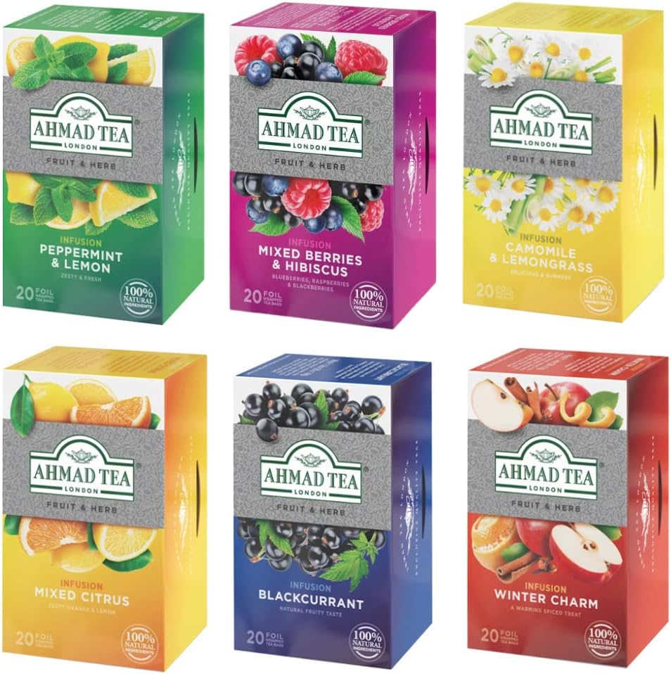 Ahmad Herbal Tea Variety Pack with Mixed Citrus
