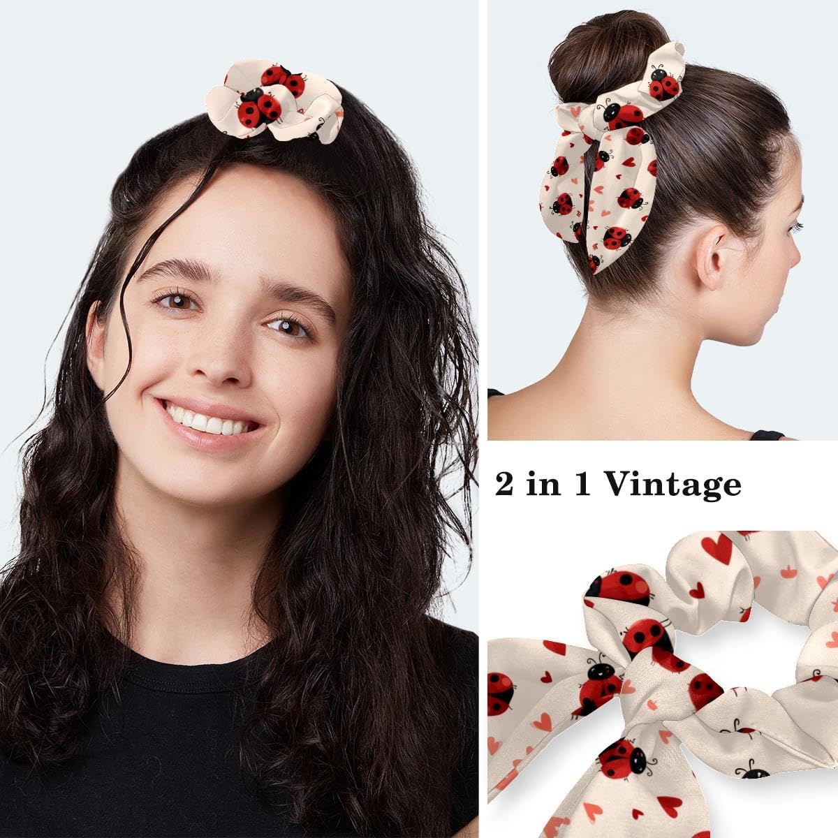 Surgical Cap Bouffant Working Cap for Women, Surgical Scrub Caps Nurse Hat with Button Sweatband Long Hair