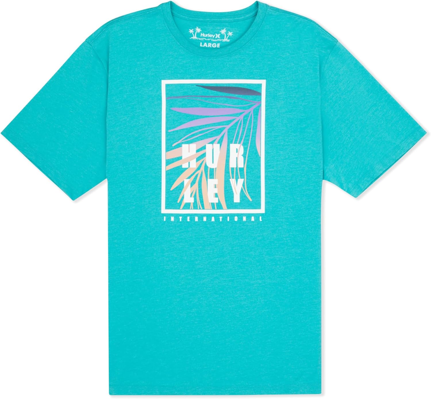 Hurley Men's Short Sleeve Graphic T-Shirt, Regular Fit Crewneck Tee