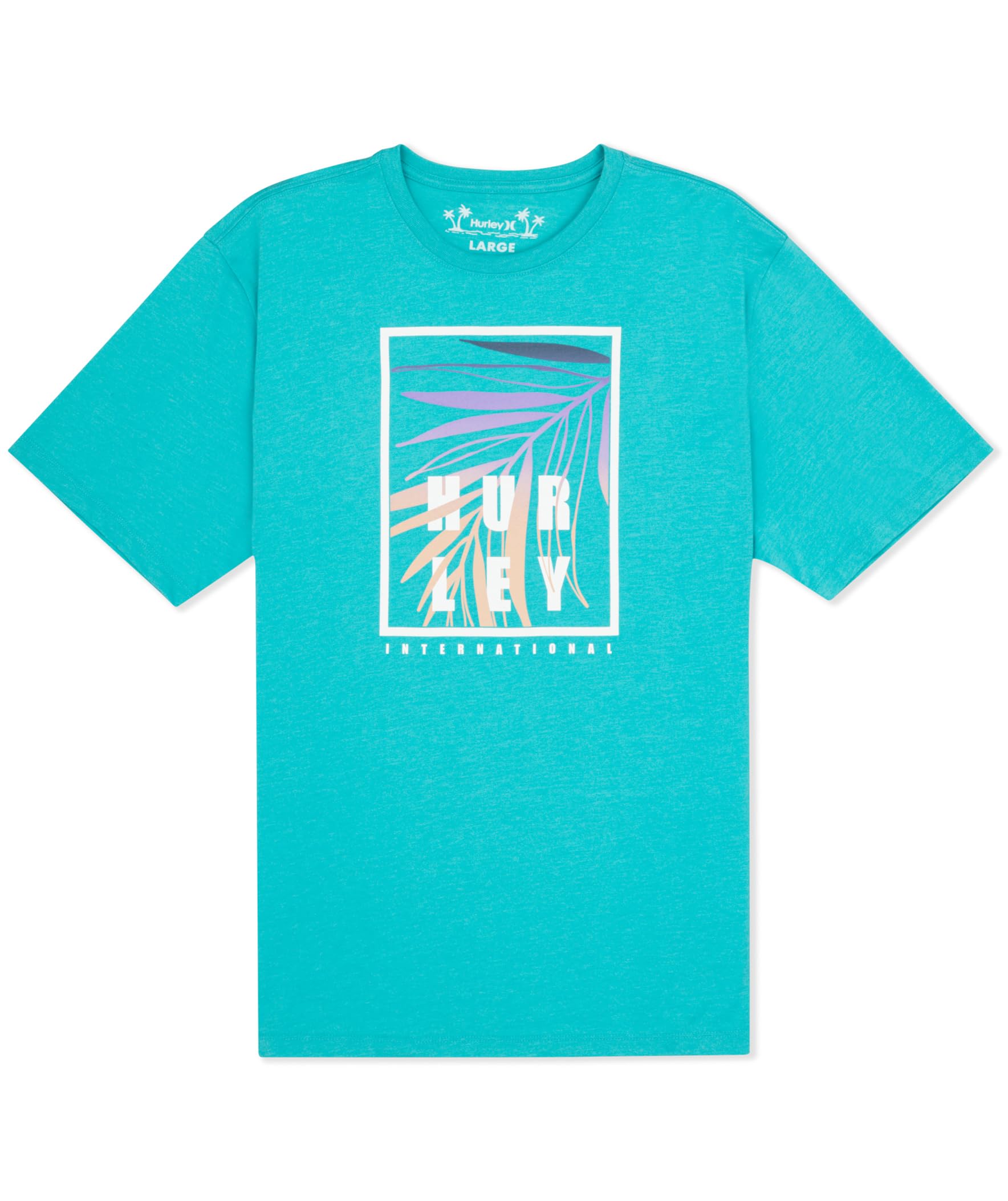 Hurley Men's Short Sleeve Graphic T-shirt, Regular Fit Crewneck Tee