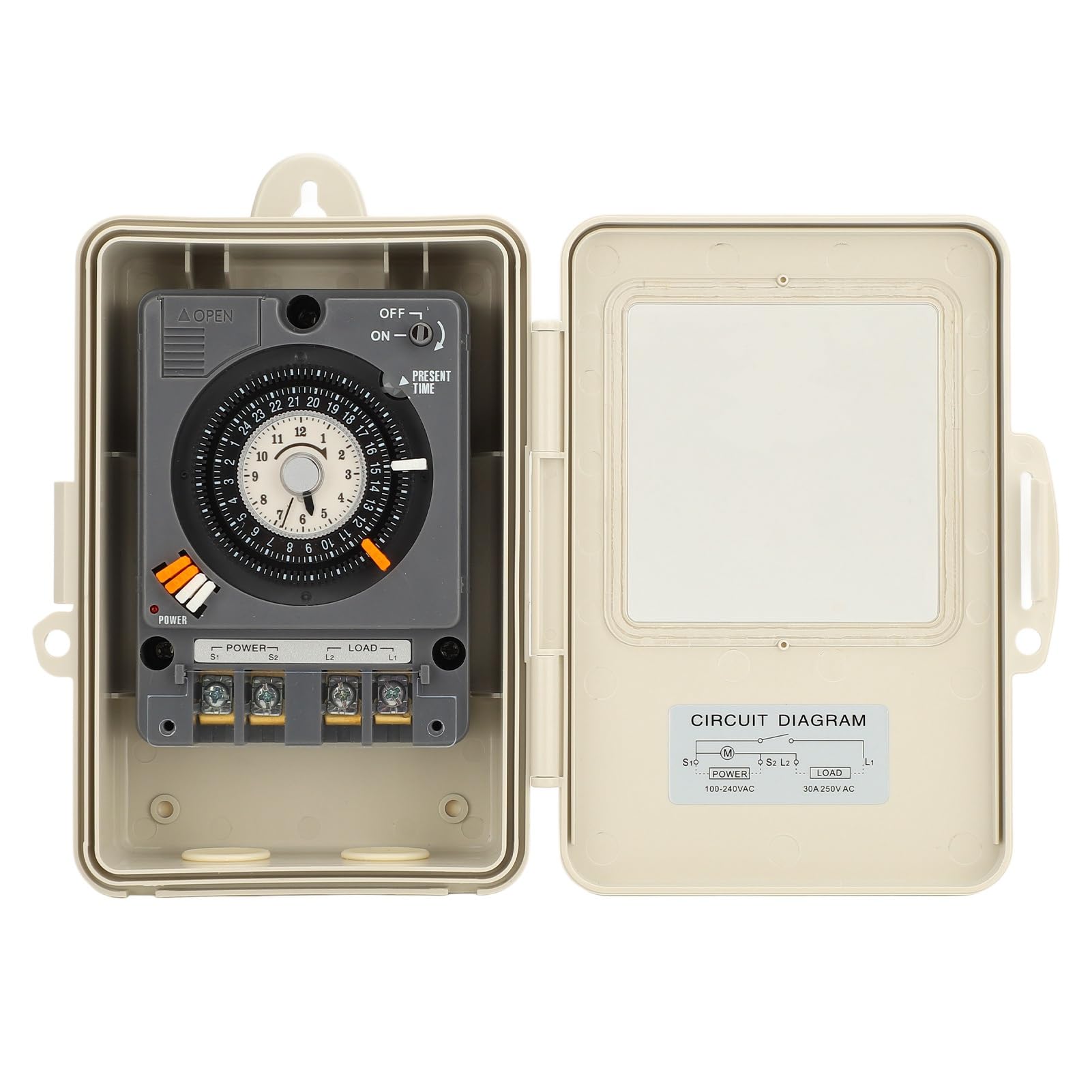 Minuterie Mécanique, 96 Segments de Commutation, Réglage de 15