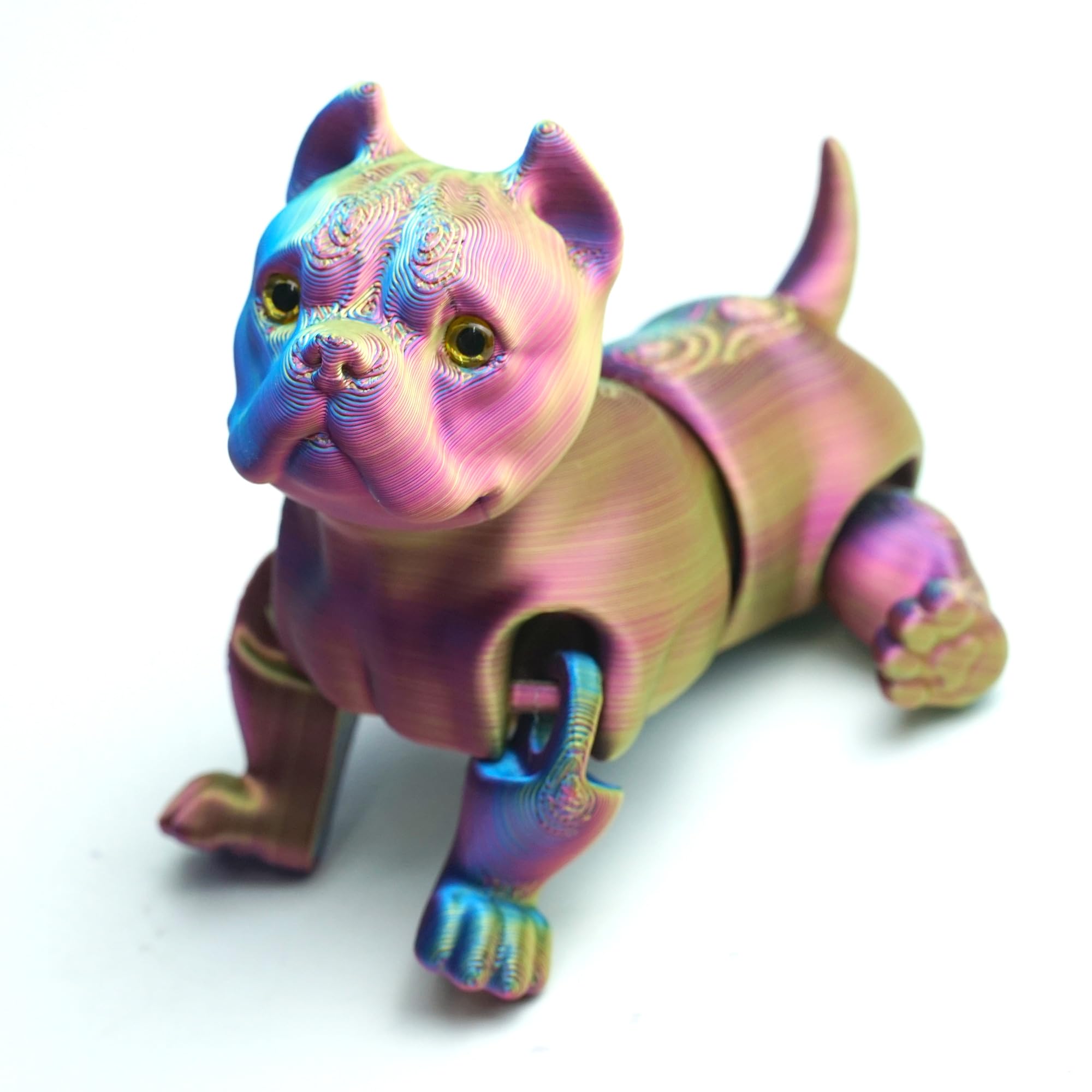 3D Printed Dog Model,Flexible Animals Toy Statue,Movable Joints,Home Office Decor,Interesting Toys for Autism/ADHD,Festival Gifts toco,Fidget Toys,