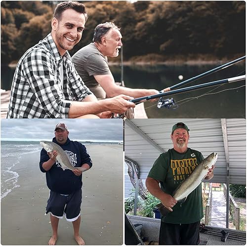 Miniatura 9 de Carrete de pesca, carretes giratorios de agua salada con carrete de grafito de repuesto, marco de aluminio ligero 14+1 BB ultra suave, potente 39.5