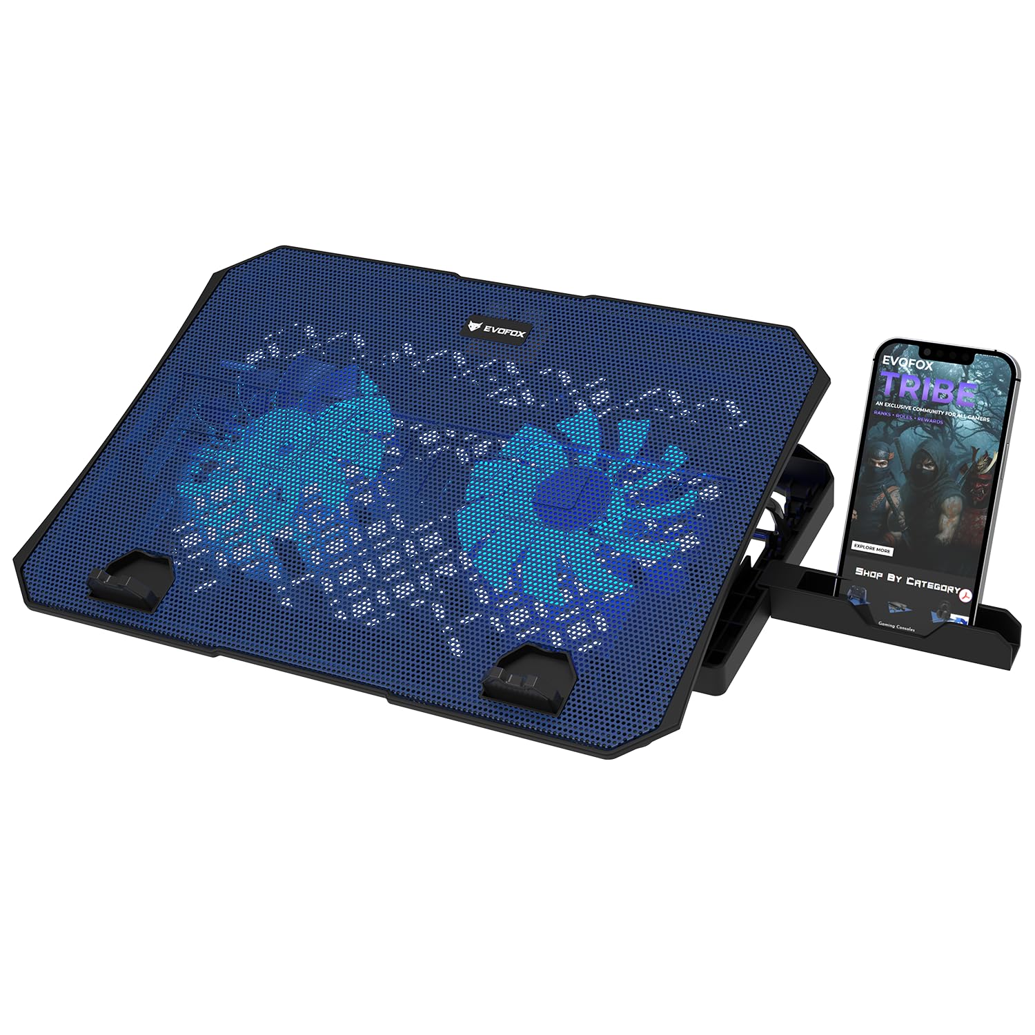 EvoFox Frost Laptop Cooling Pad with 2X Silent Fans