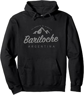 Bariloche Mountain Vacation Skiing Argentina Pullover Hoodie