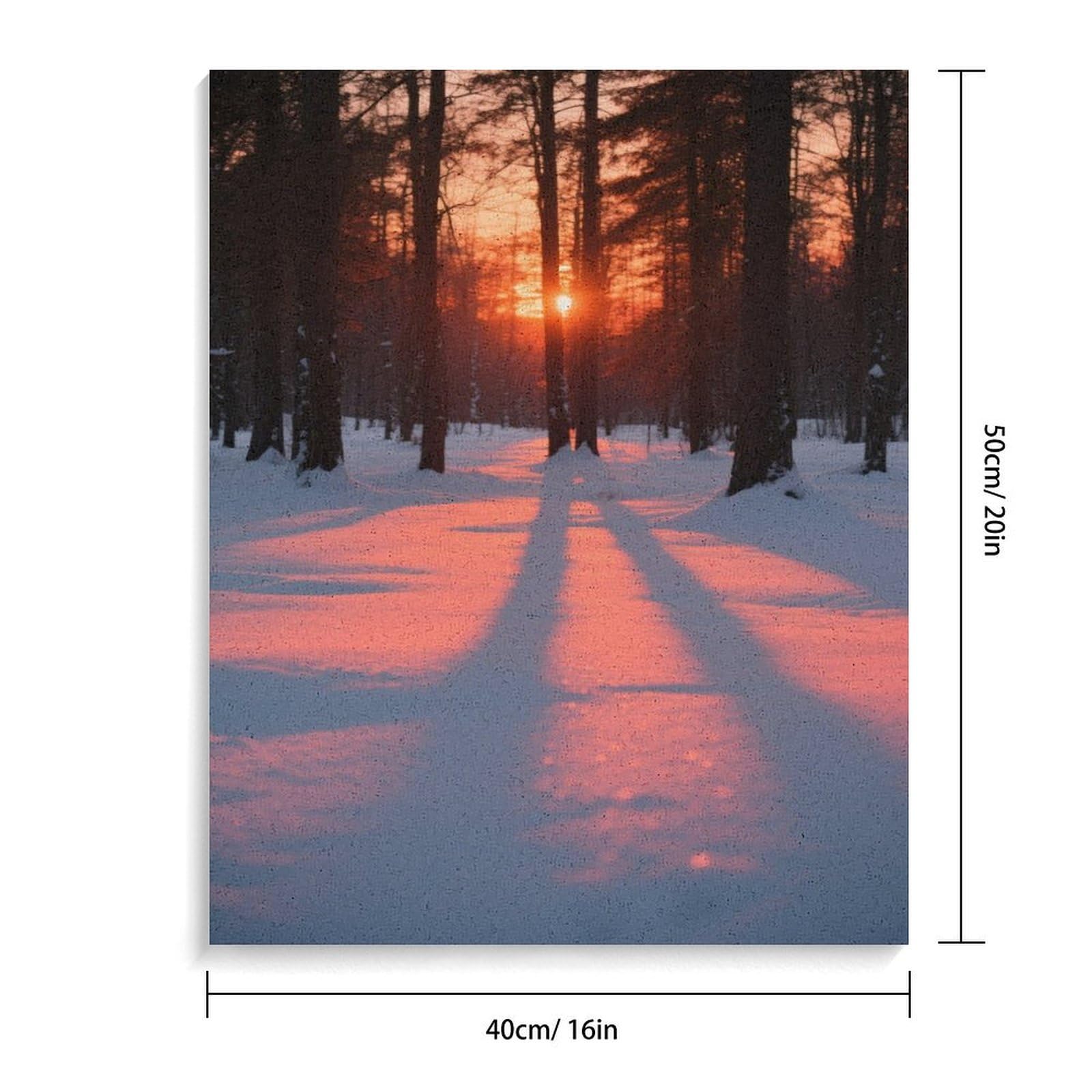 KOAYUBFC Dusk Malen nach Zahlen Kit für Erwachsene Anfänger Erwachsene Malen nach Zahlen Kits auf Leinwand DIY Acryl Ölfarben Malerei mit Pinseln als Geschenk Home Wall Decor