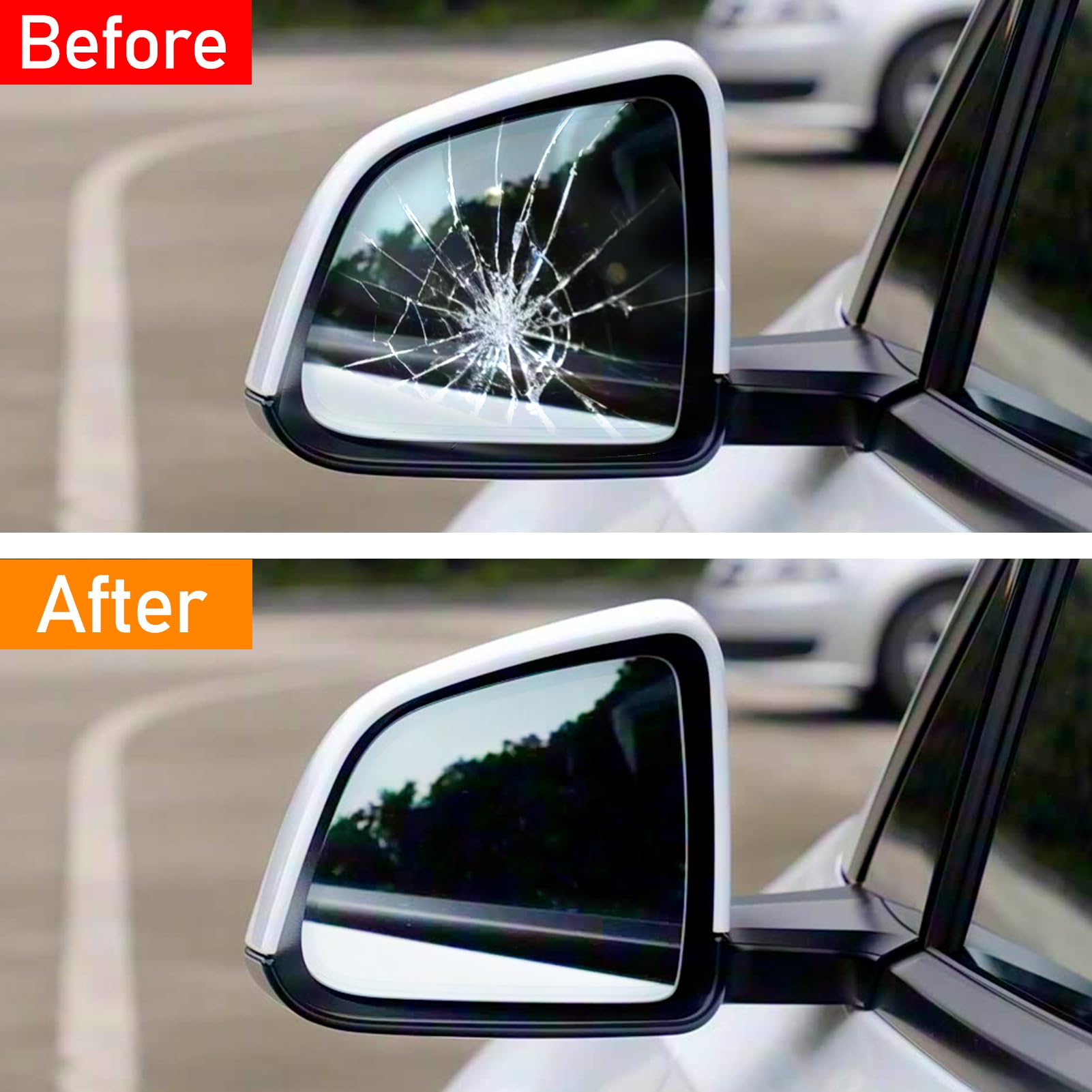 TTCR-II 1PC Calentado Retrovisor Espejo Compatible con Espejo Cristal Tesla Model Y 2020 2021 2022 2023 2024 Retrovisor Exterior, Cristal Calefactado de Repuesto para Model Y Accesorio-Izquierdo