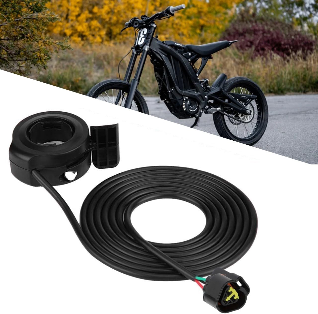 Surron Thumb Throttle for Light Bee, Plug & Play Electronic Throttle fit for Sur Ron LBX and E-Ride Pro SS Electric Dirt Bike E-Moto Zippy Thumb Throttle Upgrade