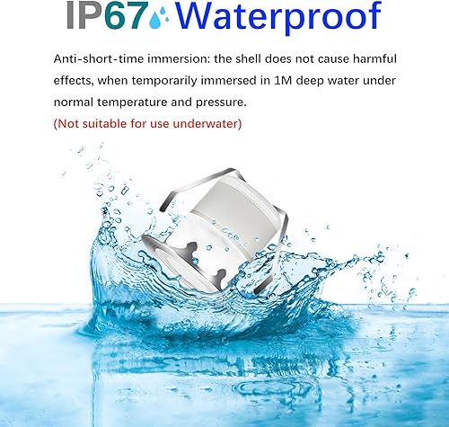 Miniatura 10 de CISLAN Kit de luces LED para exteriores, blanco cálido 1.18 pulgadas, bajo voltaje, 12 V CC, IP67, impermeable, con cable eléctrico, empotrado,