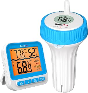 TempPro Wireless Waterproof Pool Thermometer - Floating Digital Temp Monitor, 500FT Range, IPX8, Hot Tub & Cold Plunge (Formerly ThermoPro)