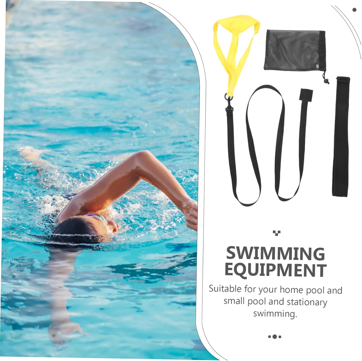Hemoton Swimming Resistance Parachute for Training Adjustable Swim Gear Sturdy Material Suitable for Adults and Boys and Girls for Pool Practice and Aquatic Exercises