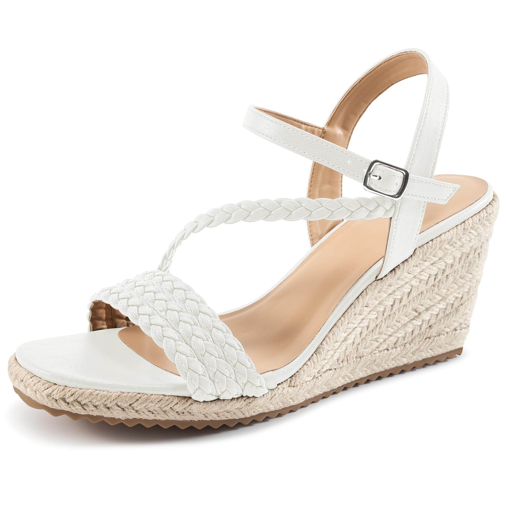 Reimferce Dressy Wedge Sandals for Women: Comfortable Espadrille Summer Wedding Platform Wedge
