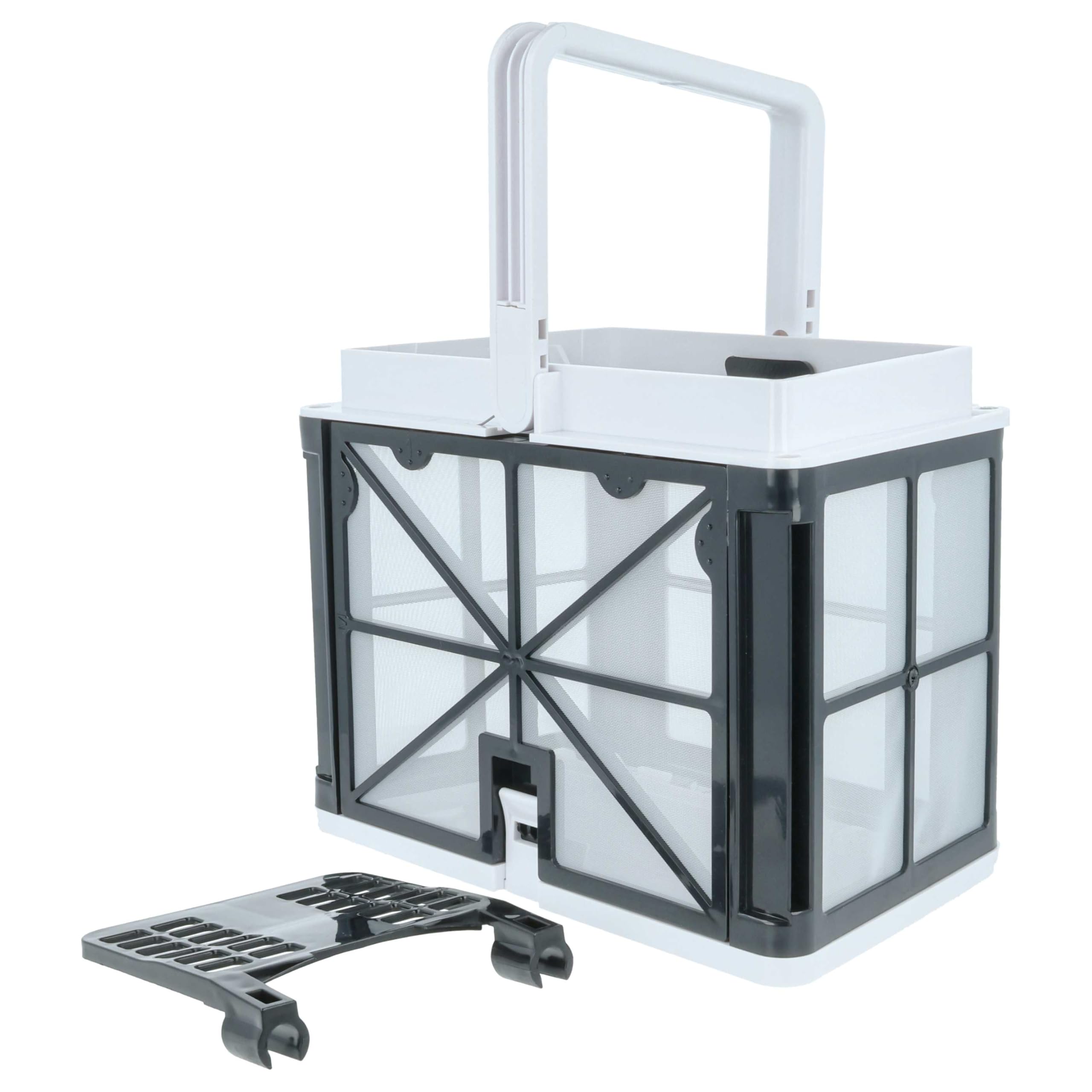 vhbw Filterkorb mit Motorschutz kompatibel mit Dolphin Classic Light Poolsauger, Poolroboter - 23,5 x 14,5 x 18 cm